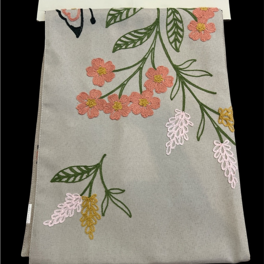 The Spring Shop Embroidered Floral Table Runner - Picture 2 of 5